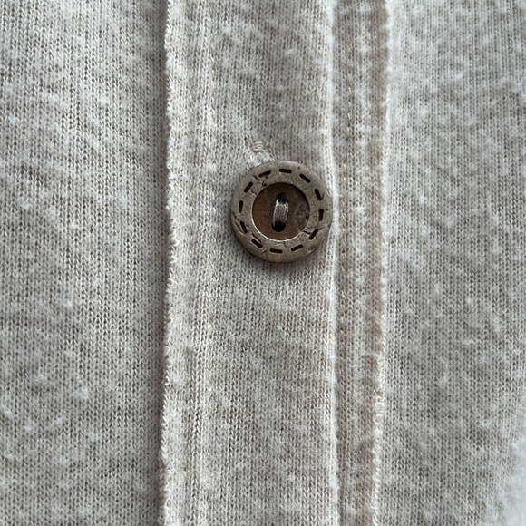 Lovely Melody Button Down Mixed Materials Long Shirt Sz L - Picture 10 of 11